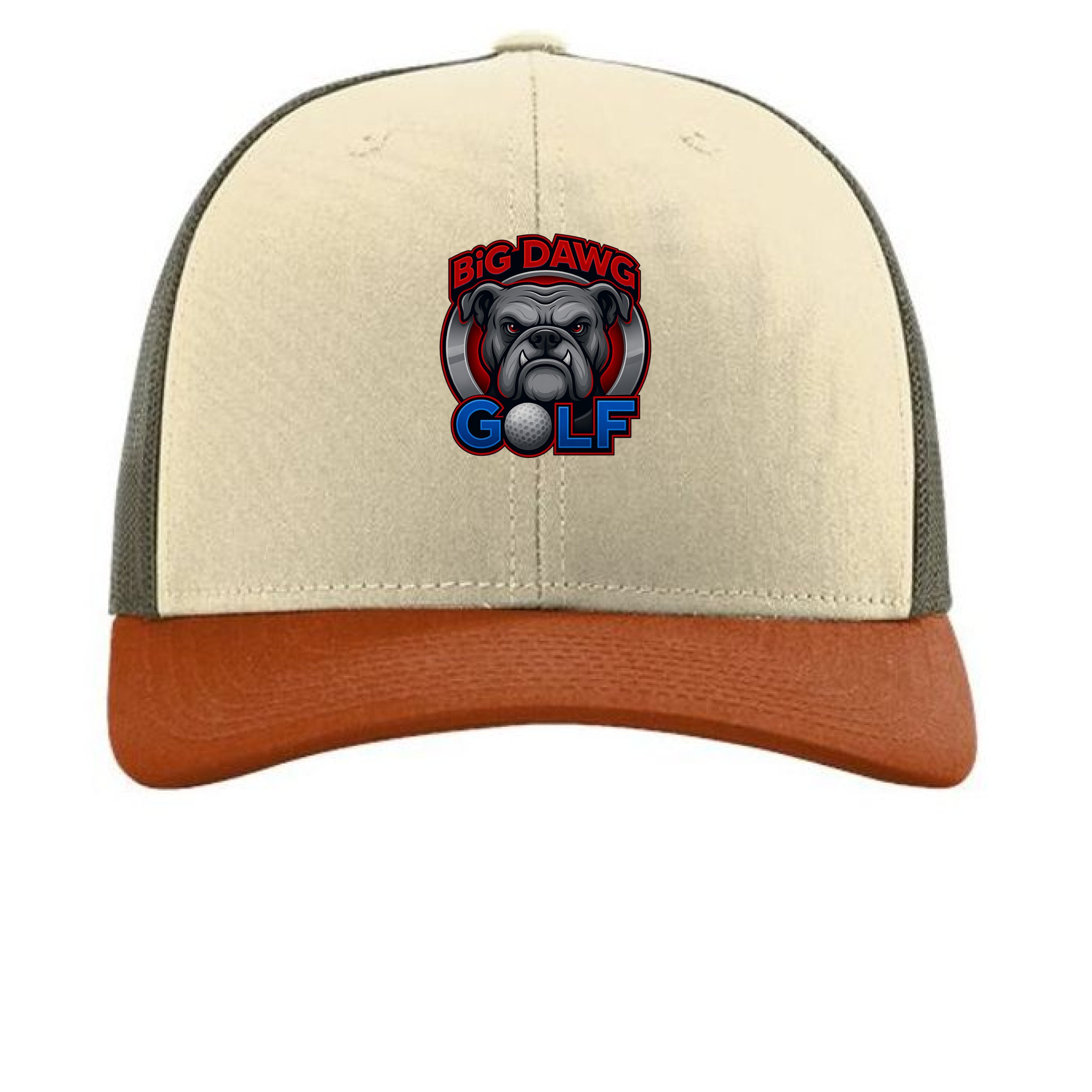 Cream/ Loden Green/ Dark Orange - FRONT